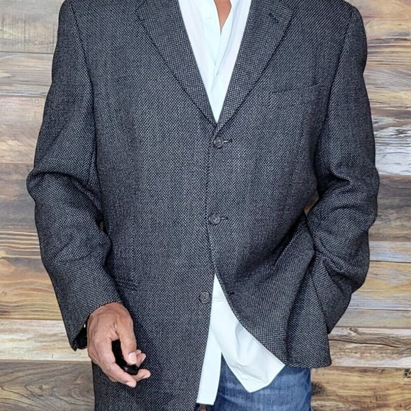 Joseph Abboud Nordstrom Wool Alpaca Blazer Sport Jacket Size 41L